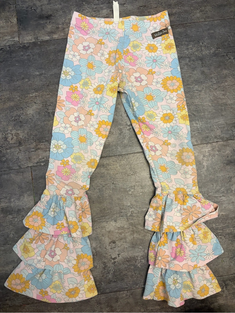 Matilda Jane Pastel Floral Ruffle Bell-Bottoms